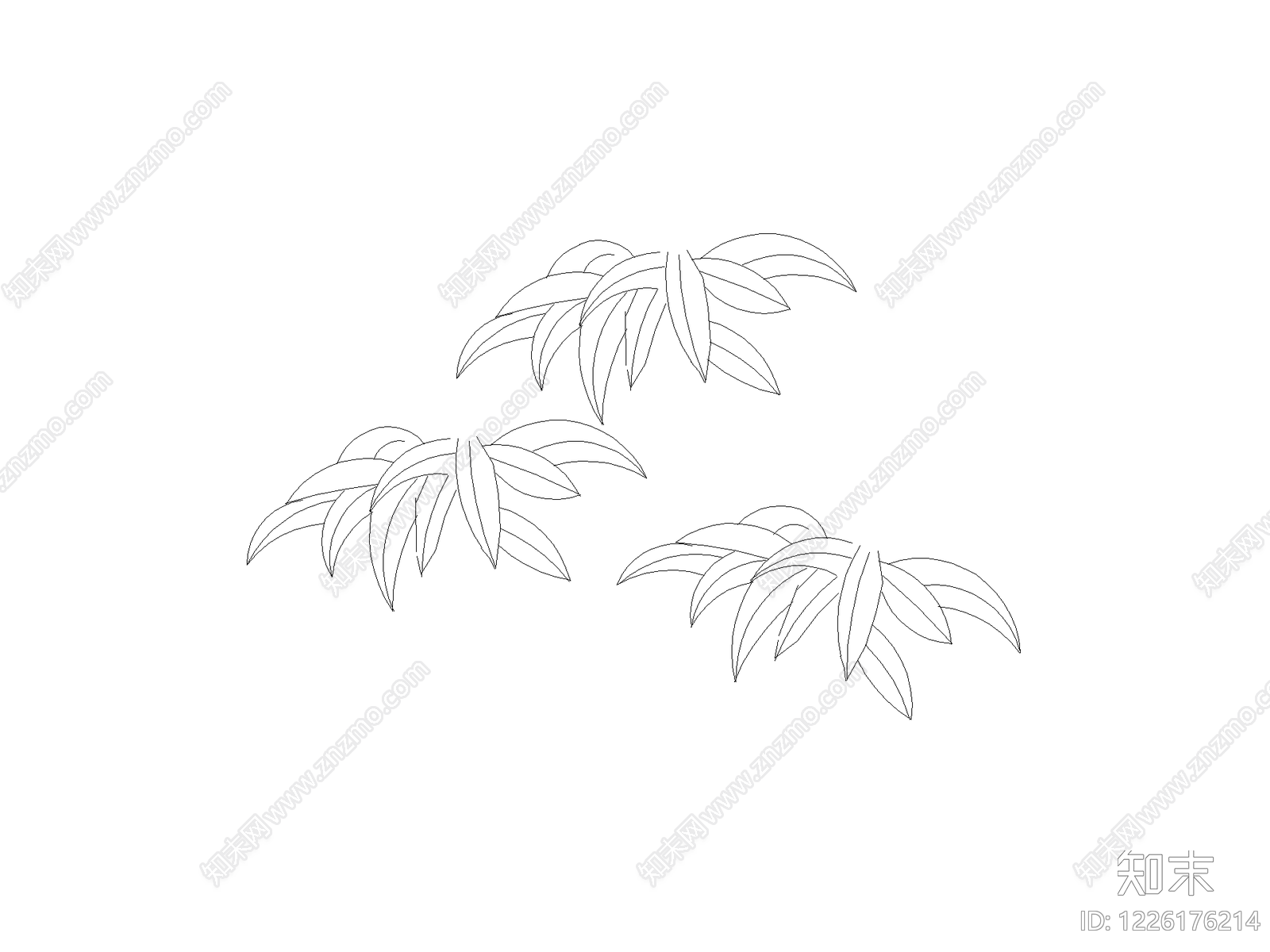 种植物平面图例cad施工图下载【ID:1226176214】