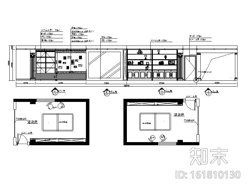 现代简约风格别墅设计施工图cad施工图下载【ID:161810130】