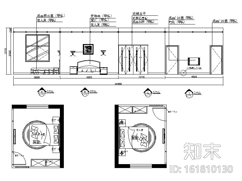 现代简约风格别墅设计施工图cad施工图下载【ID:161810130】