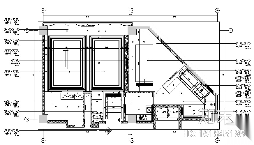 400平方酒店设计施工图（附效果图）cad施工图下载【ID:161845195】