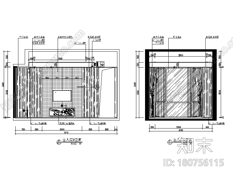 [广东]新中式样板房设计CAD施工图（含实景图和效果图）cad施工图下载【ID:180756115】
