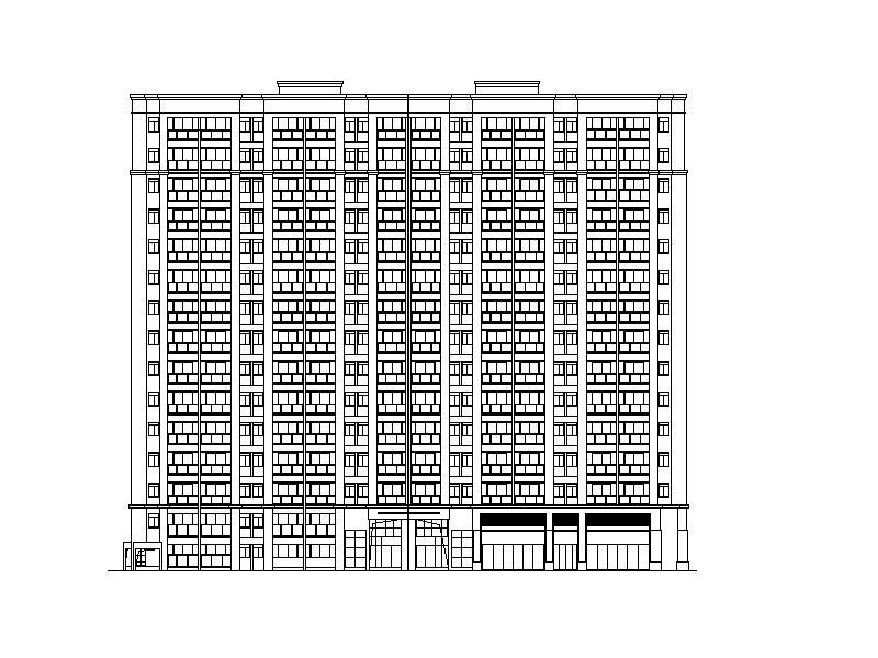 [广东]现代风格公寓楼全套施工图施工图下载【ID:149779128】