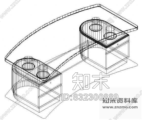 图块/节点办公家具CAD模型15施工图下载【ID:832300889】