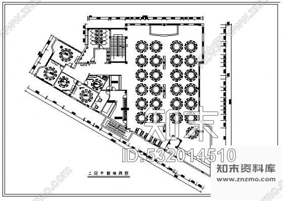 酒楼装修施工图完整cad施工图下载【ID:532014510】