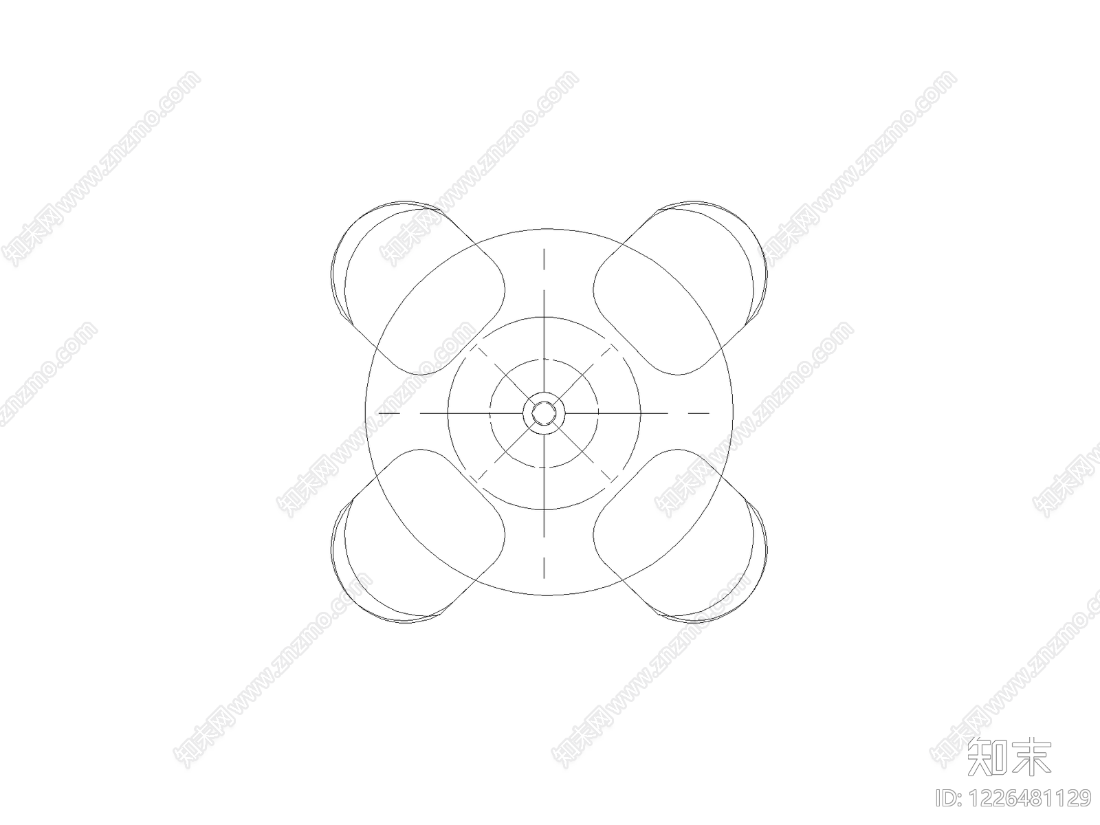 现代椅子CAD图纸