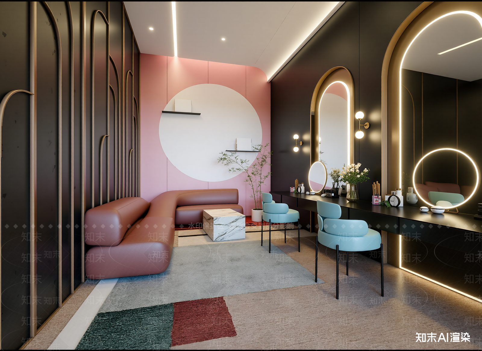 现代美容院3D模型下载【ID:1214156571】