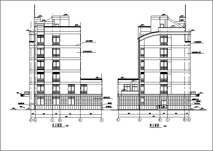 现代多层办公建筑设计全套施工图CAD施工图下载【ID:167648115】