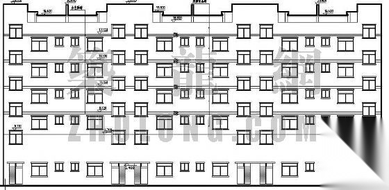 某沿街商业住宅楼建筑设计方案cad施工图下载【ID:149853147】