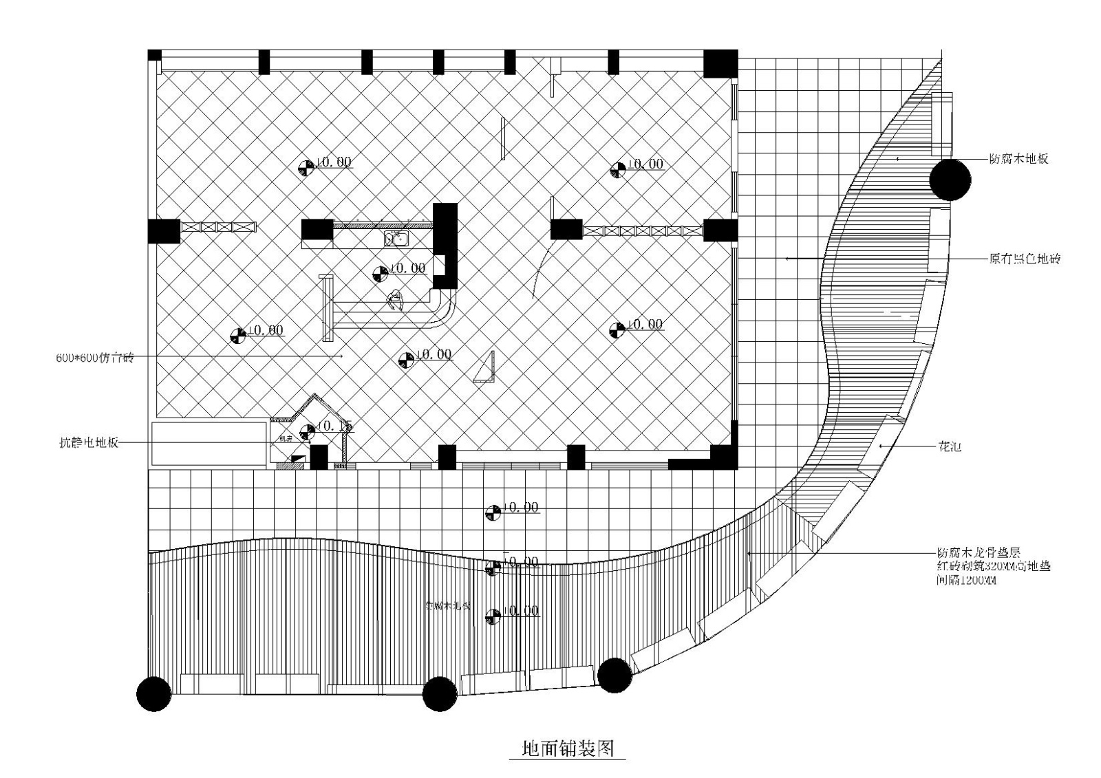 工业化LOFT风格网吧网咖施工图_附效果图cad施工图下载【ID:160710170】