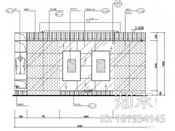 [成都]四星级豪华酒店中餐包间装修施工图cad施工图下载【ID:161954145】