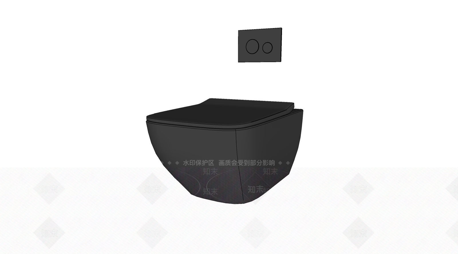 现代马桶SU模型下载【ID:192086166】