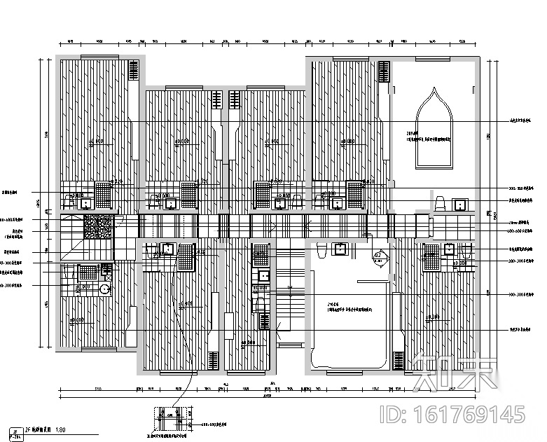 [江苏]670平米现代古典风格精品酒店设计施工图（附效果...施工图下载【ID:161769145】