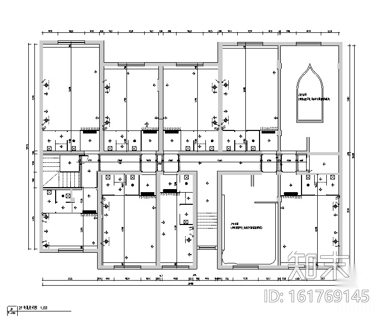 [江苏]670平米现代古典风格精品酒店设计施工图（附效果...施工图下载【ID:161769145】