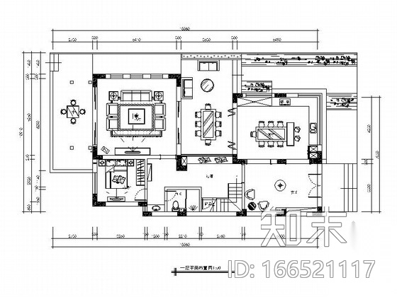 [广东]欧式浪漫的海景三层别墅装修施工图cad施工图下载【ID:166521117】