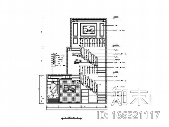 [广东]欧式浪漫的海景三层别墅装修施工图cad施工图下载【ID:166521117】