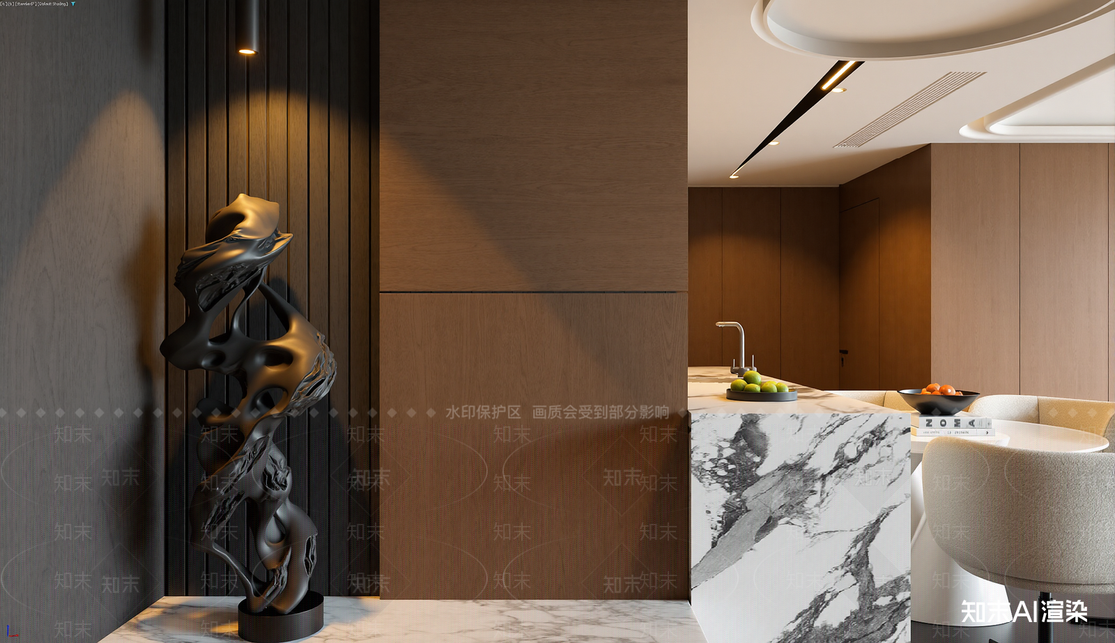 现代客餐厅3D模型下载【ID:1222007926】