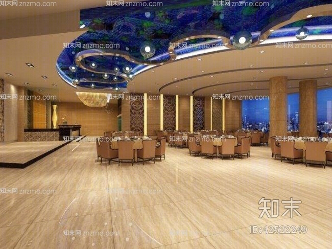 酒店宴会厅553D模型下载【ID:42522249】