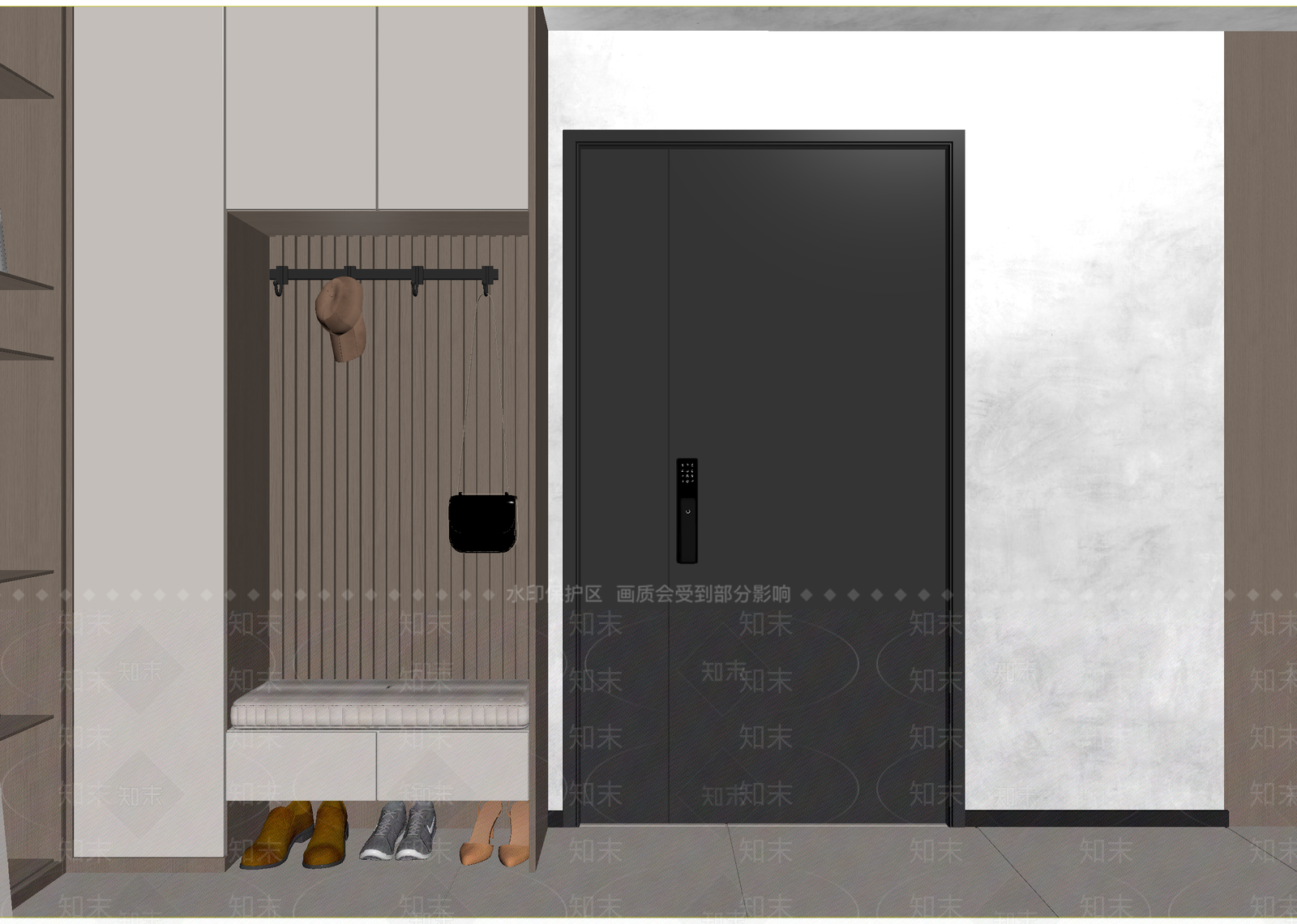 现代玄关3D模型下载【ID:1215133238】