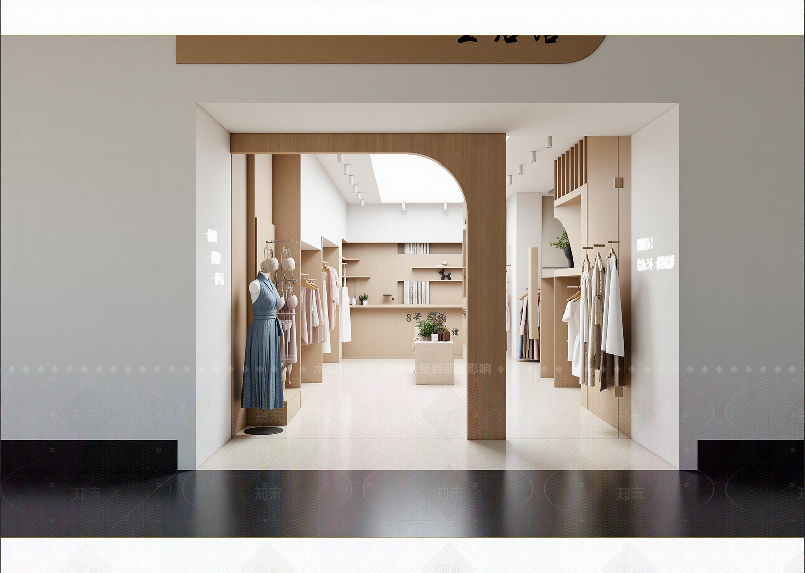 现代服装展厅3D模型下载【ID:1214945876】