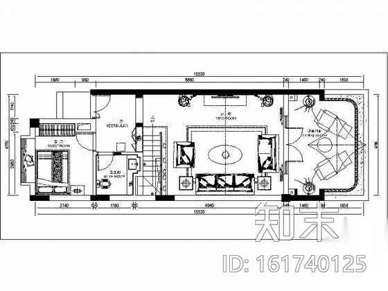[重庆]某庄园别墅欧式田园风室内施工图（含效果）施工图下载【ID:161740125】