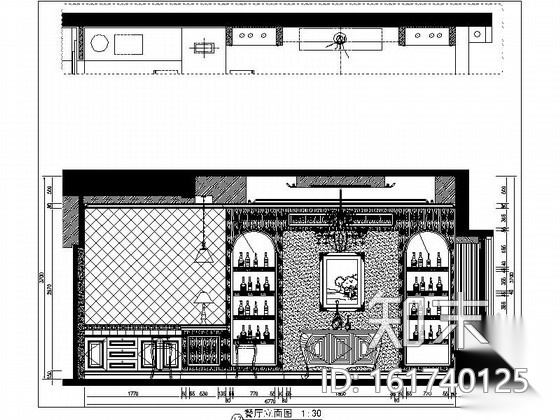 [重庆]某庄园别墅欧式田园风室内施工图（含效果）cad施工图下载【ID:161740125】