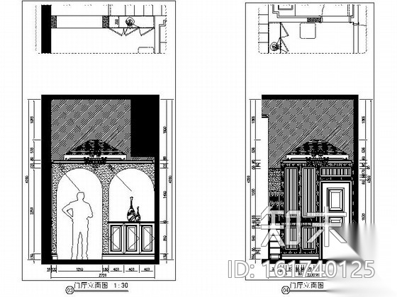 [重庆]某庄园别墅欧式田园风室内施工图（含效果）cad施工图下载【ID:161740125】