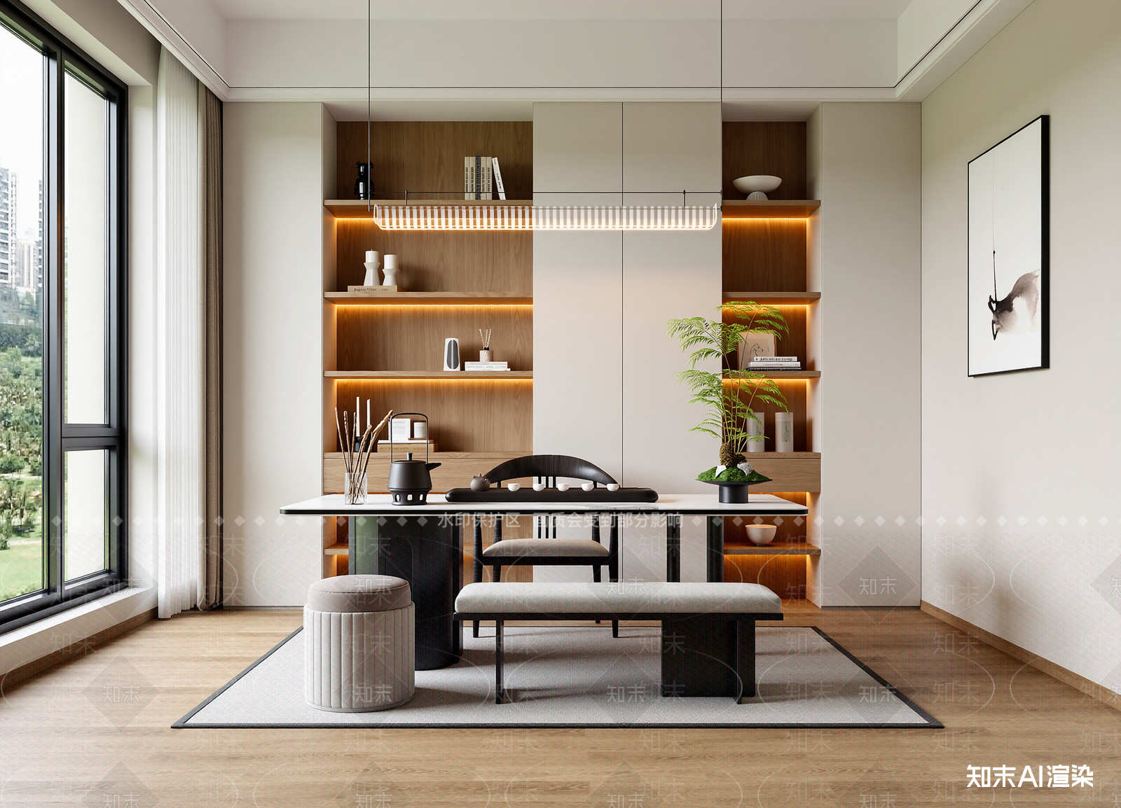 北欧茶室3D模型下载【ID:1214356758】