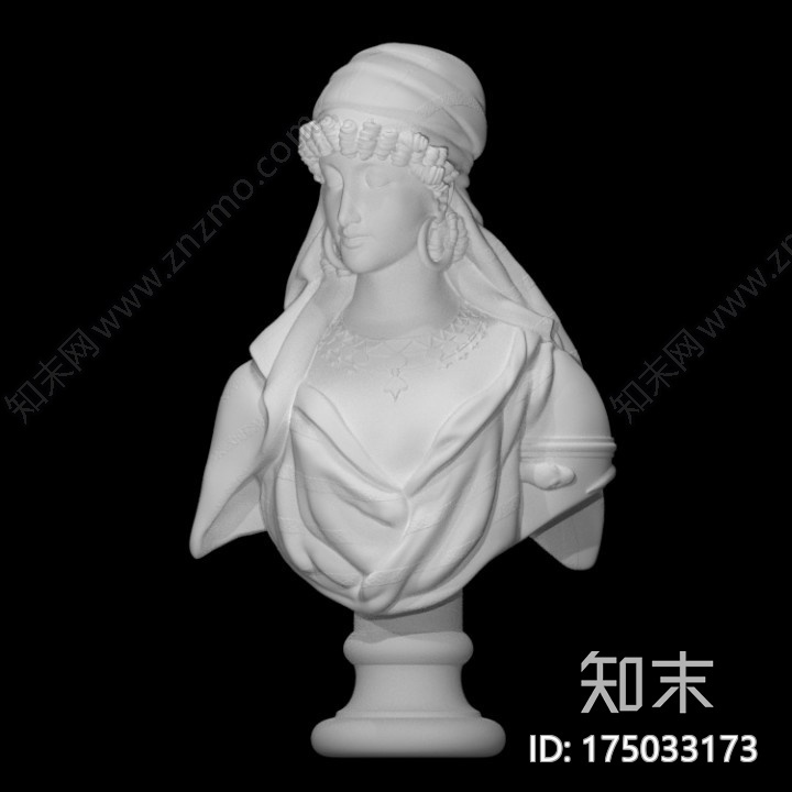 丽贝卡半身像3d打印模型下载【ID:175033173】