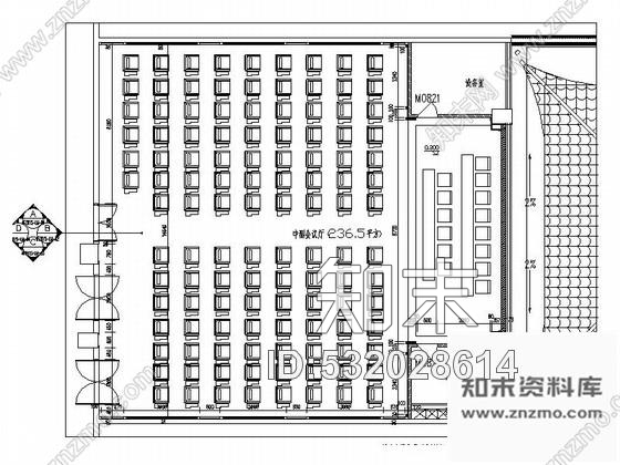 施工图江西高档四星级酒店中式风格中小会议室装修施工图含效果cad施工图下载【ID:532028614】