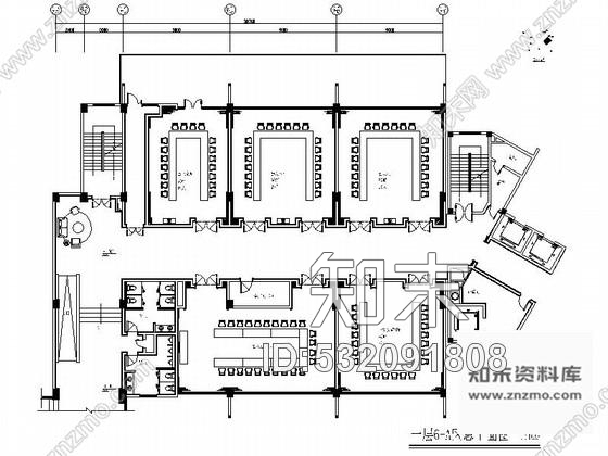 施工图四川某现代风格会议中心室内装修施工图含效果cad施工图下载【ID:532091808】