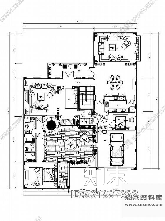 施工图重庆欧式华丽三层别墅设计装修图cad施工图下载【ID:531997332】