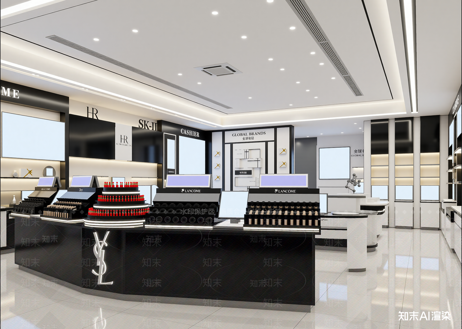 现代化妆品店3D模型下载【ID:1215018599】