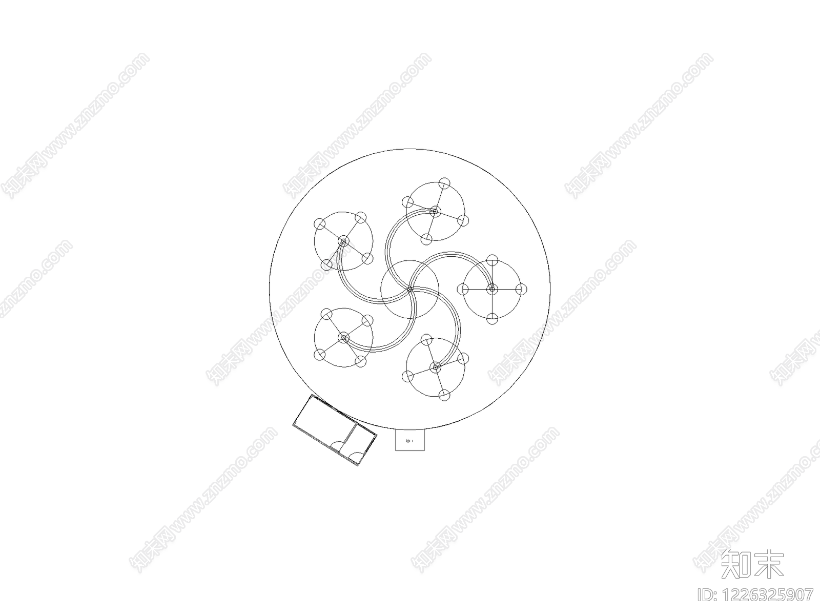 植物配置图库CAD图纸