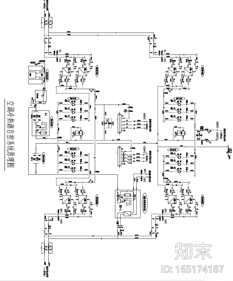 天津某超高层金融中心暖通施工图cad施工图下载【ID:165174187】