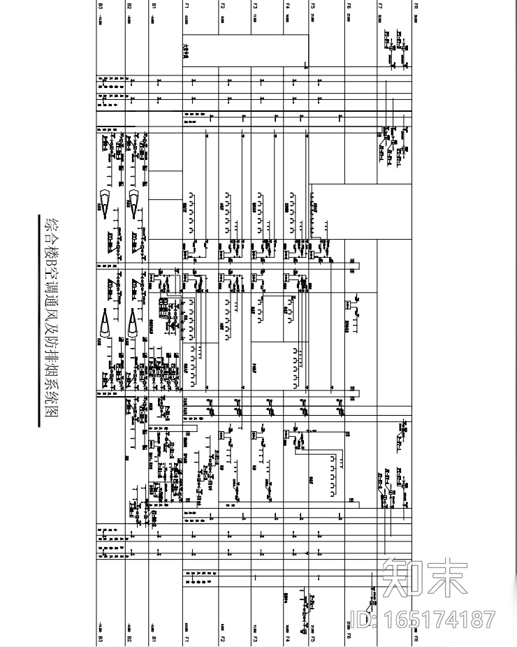 天津某超高层金融中心暖通施工图cad施工图下载【ID:165174187】