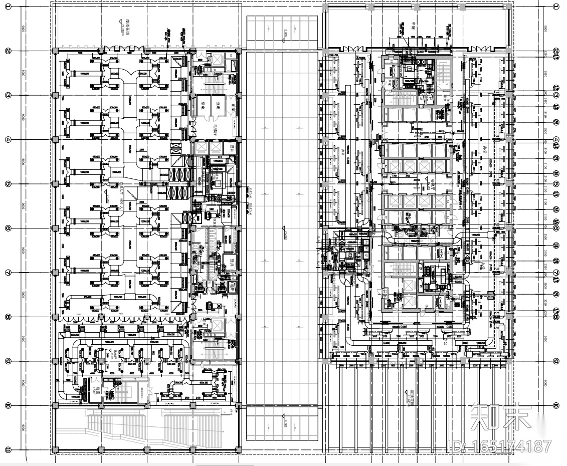 天津某超高层金融中心暖通施工图cad施工图下载【ID:165174187】