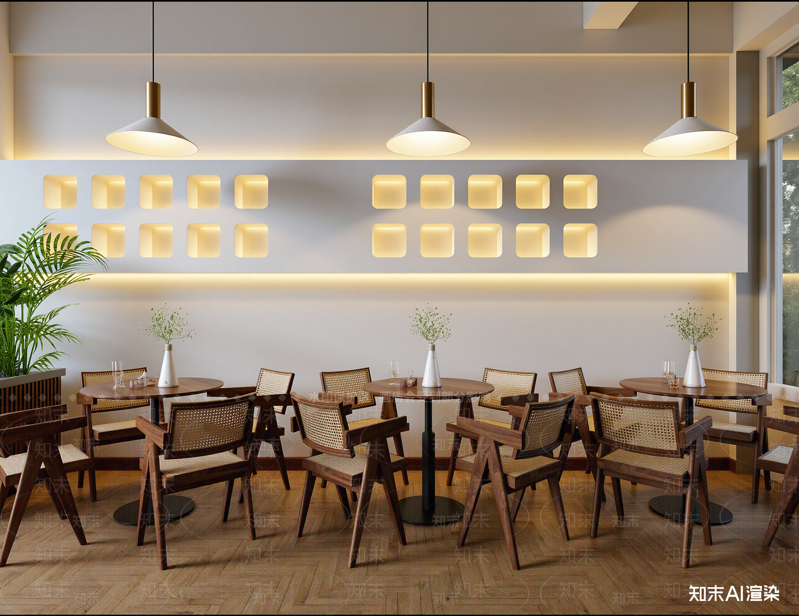 现代咖啡厅3D模型下载【ID:1214429347】