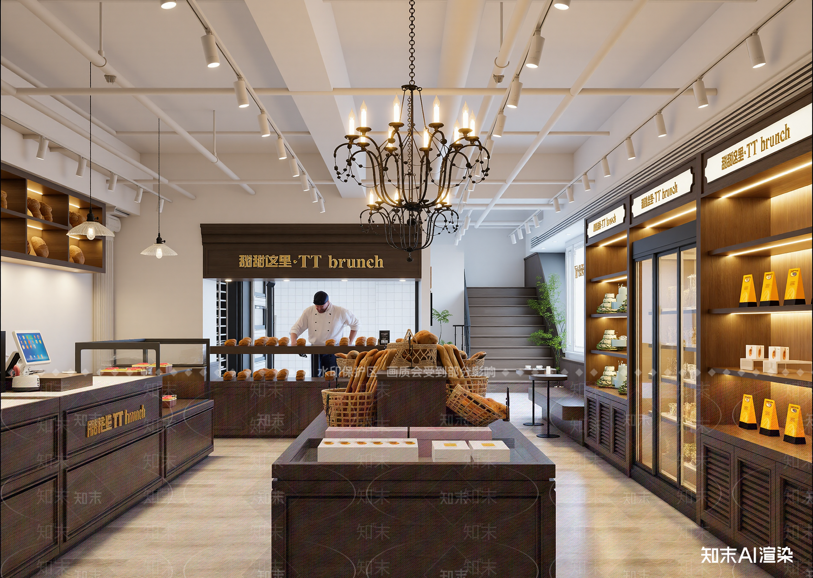 法式面包店3D模型下载【ID:1214945781】