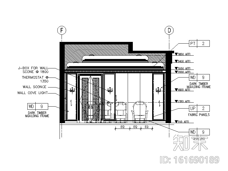 [浙江]1500平米总裁别墅顶级设计全套施工图（含效果图}cad施工图下载【ID:161690189】