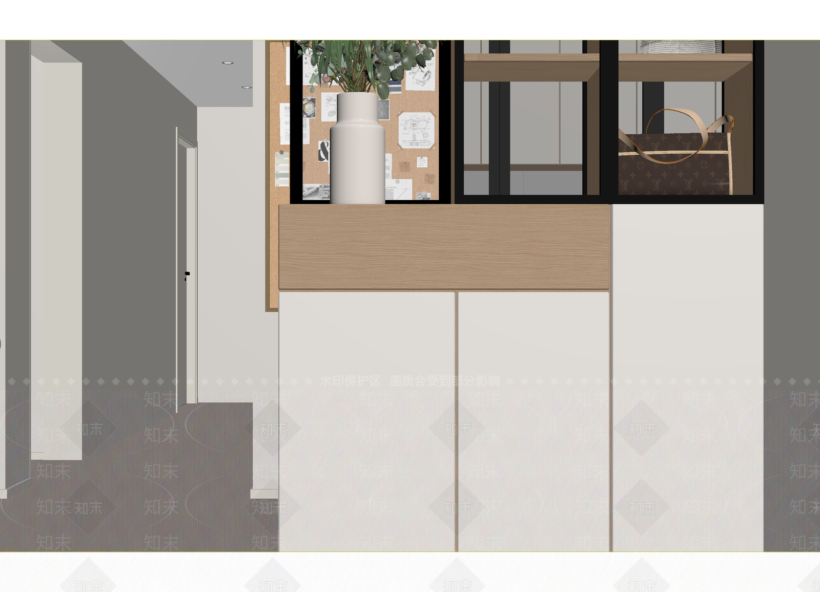 现代玄关3D模型下载【ID:1214706927】