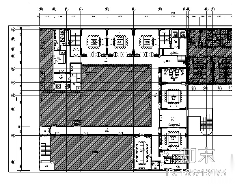 [重庆]48000平方酒店设计施工图（附效果图）cad施工图下载【ID:165713175】