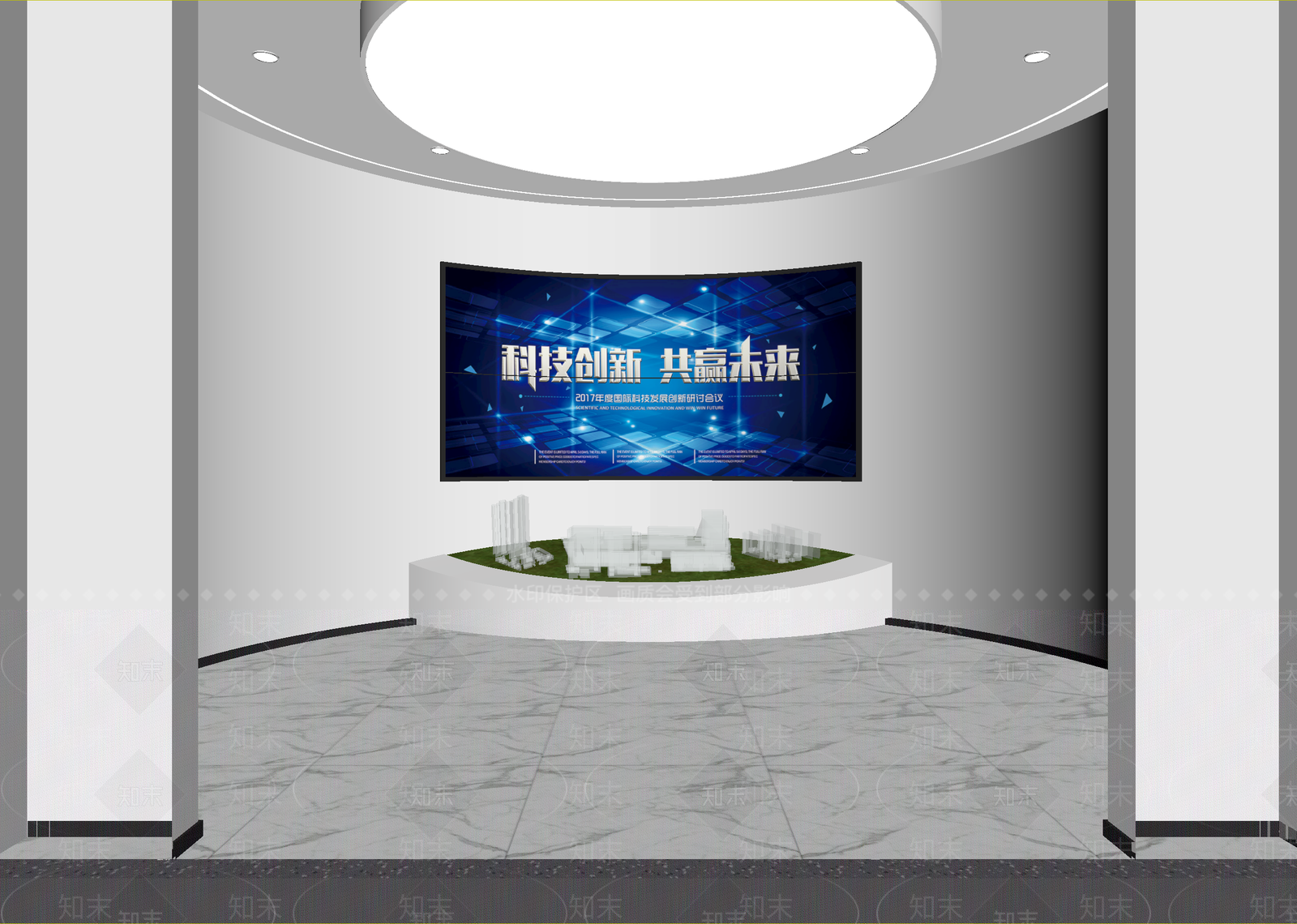 现代科技展厅3D模型下载【ID:1214759126】