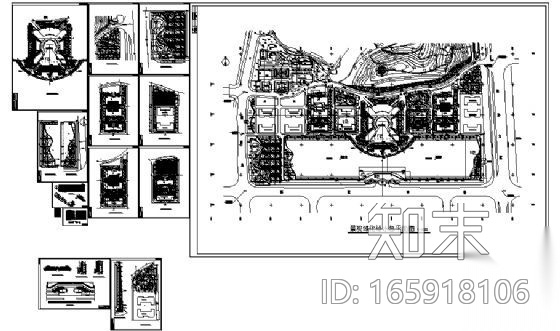 湖南政府环境景观设计施工图cad施工图下载【ID:165918106】