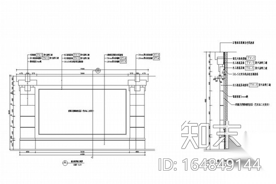 [南京]自然风景区典雅中式游客服务中心装修施工图（含效...施工图下载【ID:164849144】