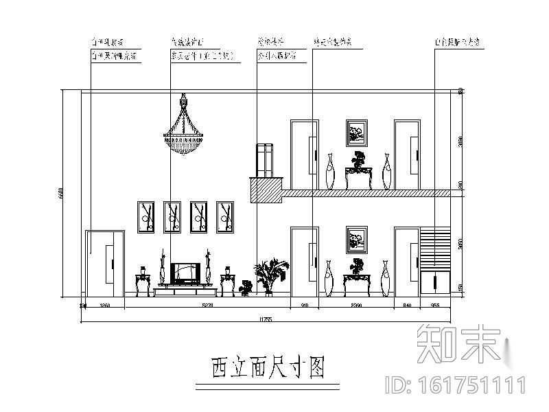 新古典别墅装修图(含实景)cad施工图下载【ID:161751111】