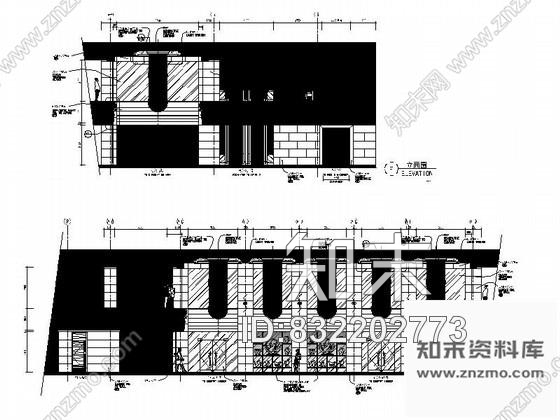 图块/节点某酒店外观立面图cad施工图下载【ID:832202773】