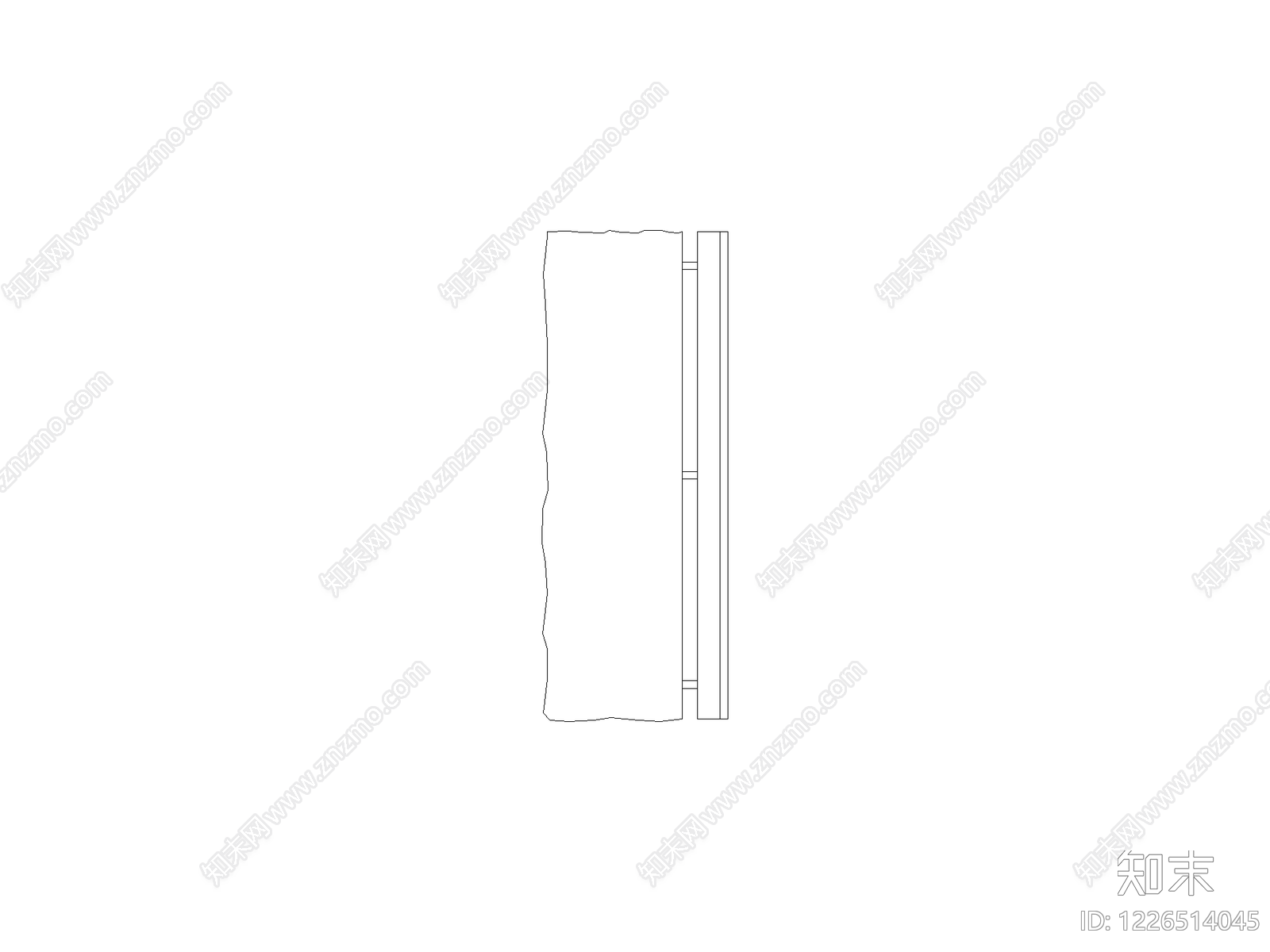 现代门CAD图纸