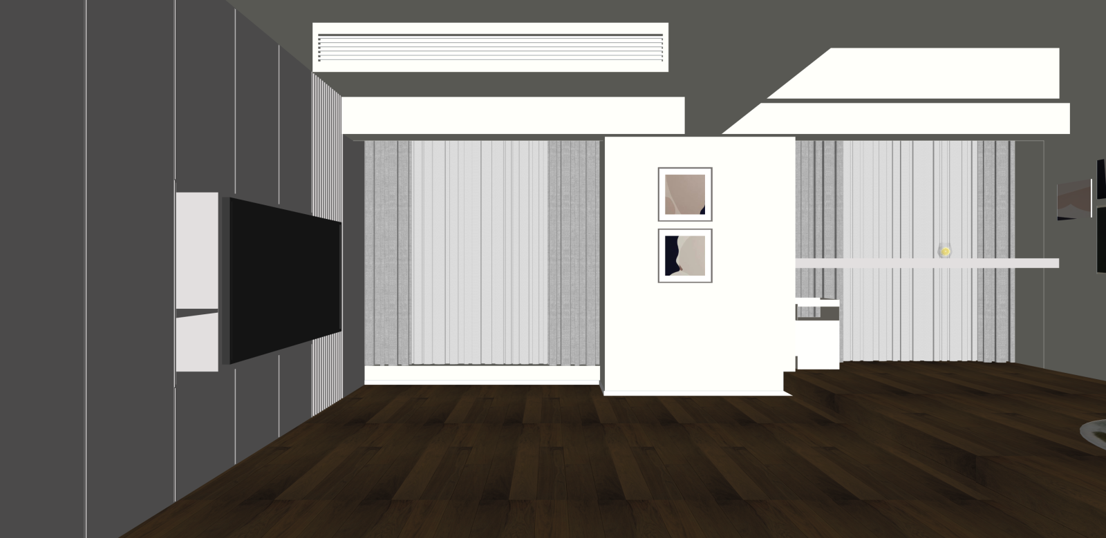 现代家居卧室SU模型下载【ID:1215973124】
