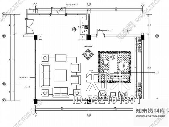 施工图老总办公室装修图cad施工图下载【ID:532101891】