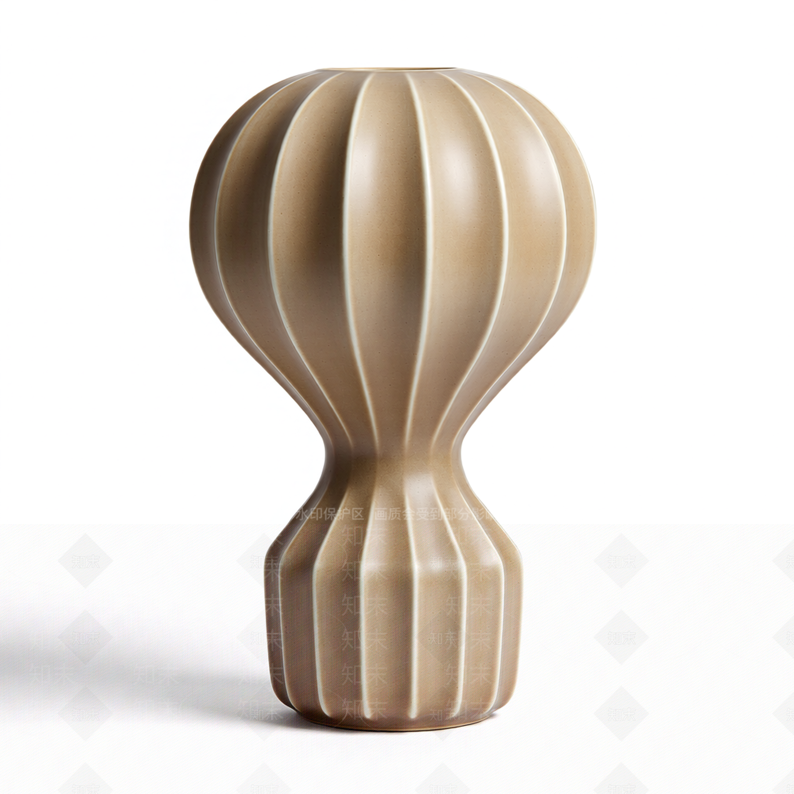 条纹装饰花瓶摆件3D模型下载【ID:1206196470】